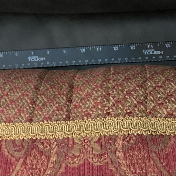 Croscill Bellissima Boudoir Pillow Red & Gold $30 - Picture 7 of 8